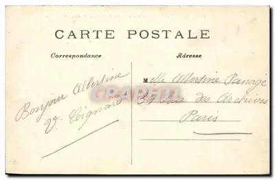 Paris — O Ponte dos Santos-Pères, a Sena e o Louvre — C. M. — Verso