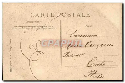 Paryż — Avenue de l'Opéra — Héliotype E. Le Delay, Paryż, nr 7 — Rewers