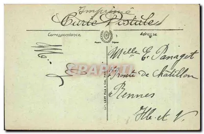 Paryż — Absydę Katedry Notre-Dame — LL. nr 1180 — Rewers