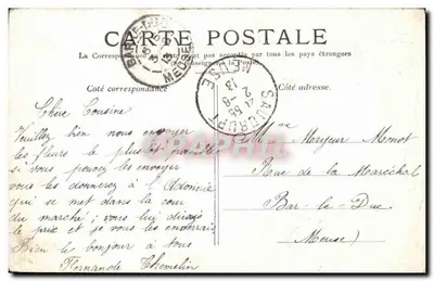 Paris — A Cour do Carrousel — Editor não visível, número de série ilegível — Verso