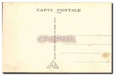 La Pompelle — Ataque alemã de 15 de Julho de 1918 — O Tanque « Lotte » encalhado na 1ª linha alemã — Jacques Fréville, editor, Reims — Verso