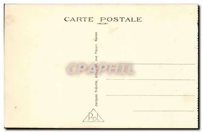 La Pompelle — Interior del Fuerte — Avenida central — Jacques Fréville, editor, Reims — Reverso