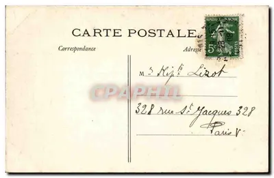 Parijs — Jardin des Plantes — Het Rhinoceros — J. II. — Achterkant