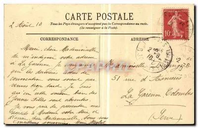 Paris — O Lago do Bois de Boulogne — LL. n°259 — Verso