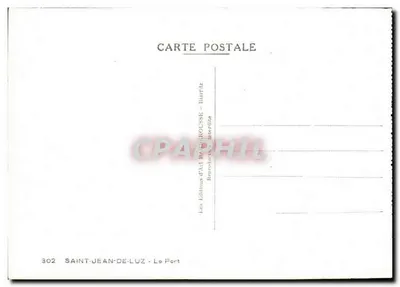 Saint-Jean-de-Luz — Der Hafen — Les Éditions d'Art Bariouze, Biarritz — Rückseite