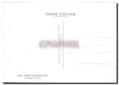 Saint-Jean-de-Luz — De ingang van de haven — Les Éditions d'Art Bariès — Achterkant