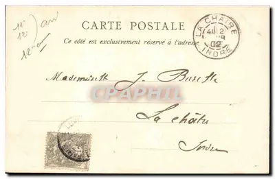 Praça da Bastilha — coluna monumental com estátua alada — editor J. Mering, n° 110 — Verso