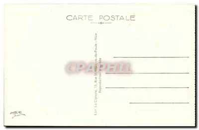Monte-Carlo — Le Casino et les Terrasses — Wydawca La Cigogne, Nice — Rewers