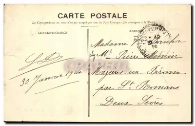 Plac Batignolles — Paryż — wydawca nieznany, nr 25 — Rewers
