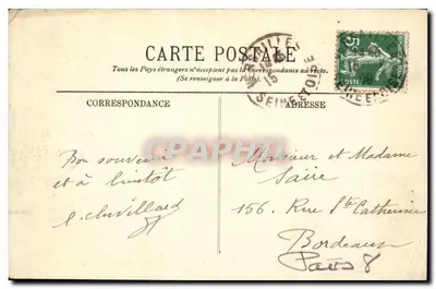 PARIS — El Arco de Triunfo y los Campos Elíseos — LL. — Reverso