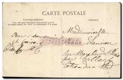 Parijs — Poort Saint-Denis — uitgever J. Lonsse & Tailleur, n°24 — Achterkant