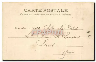 Paryż — Katedra św. Laurenta — L. J. & Cie, wyd., Angoulême-Paryż — Rewers