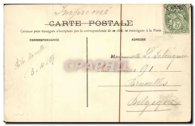Paryż - Pałac Trocadéro — wydawca E. R., Paryż, nr 52 — Rewers