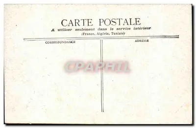 Paris - Boulevard & Porta Saint-Martin — editor não visível, número de série ilegível — Verso