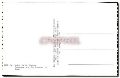 Valle della Wamme — Panorama preso dalle altezze del Gerny — Edizioni Lepagani a On — Verso
