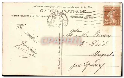 Paryż - Schody do Opery - A.P. - N°176 — Rewers