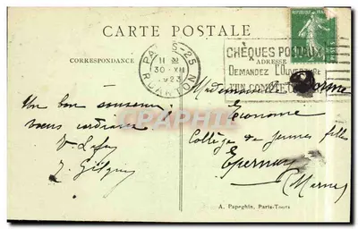 Paris — Teatro Nacional Odéon — A.P. 232 — Verso