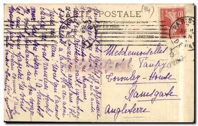 Paris — O Bois de Vincennes — Cachoeira do Lago Daumesnil — LL — Verso
