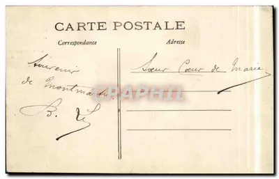 Statua del Cristo che orna la facciata della Basilica del Sacro Cuore — Parigi, edito da Monimarte, n° 749 — Verso