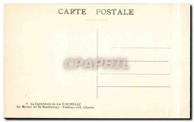 Martirio di San Bartolomeo — Opera di O. Charlet — La Cattedrale di La Rochelle — Verso