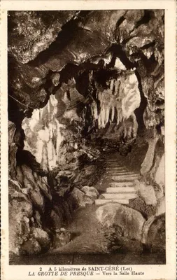 A Gruta de Presque — A 5 quilômetros de Saint-Céré (Lot) — Para a Sala Alta