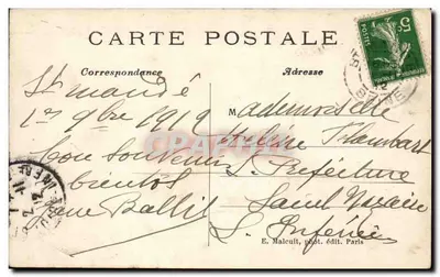 PARIS – Panorama da Seine em direção à Cidade — E. Malcuit, fot. édit. Paris, n° 5033 — Verso