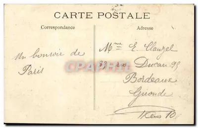 Paris — A Porta Saint-Martin — C.M. n°52 — Verso
