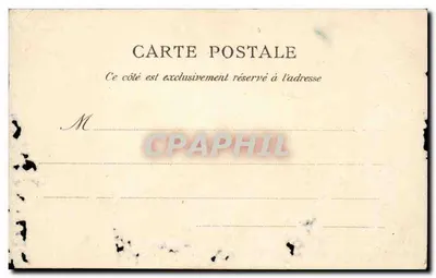 Paris CPA Place et fontaine St Michel — Verso