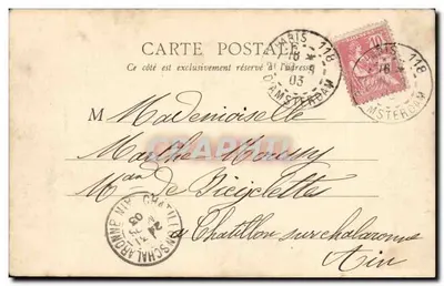 París — Plaza Saint-Georges, Calle Notre-Dame-de-Lorette — E.R. París, n°21 — Reverso