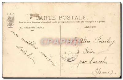 Paryż - Avenue de l'Opéra — J.L.C. — Modèle déposé — Rewers