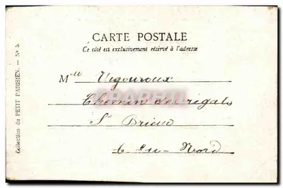 Paryż — Plac Republiki — Kolekcja Petit Parisien, N° 5 — Rewers