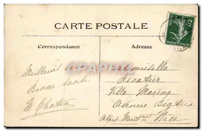 Paryż – Jego placówki i ogrody – 64. Plac św. Germain-des-Prés — L. J. & C°, wyd. Augoulaume-Paris — Rewers