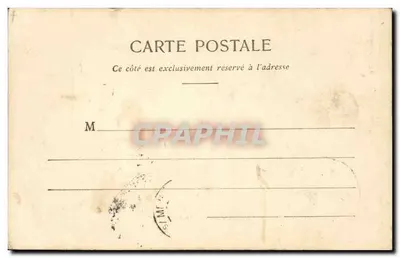 Parijs — De Hek van het Parc Monceau — Uitgever Berard, nr. 46 — Achterkant