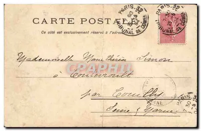 Paryż - Jardin des Plantes. Galerie Zoologique i duże serre — Wydawnictwo Louis Burgy n° 5511 — Rewers