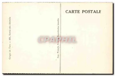 Gorges do Tarn — Saída — 261. Imp. François, Limois — Verso