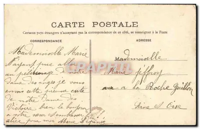 Notre-Dame-des-Victoires de Paris — estátua da Virgem com o Menino — editor não identificado — Verso