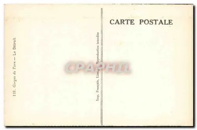 Gole di Tarn — Il Détroit — Imp. François, Lamegès — Verso