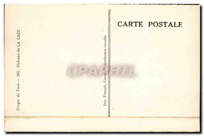 Góry Tarn — Zamek — 366. Zamek LA CAZE — Rewers