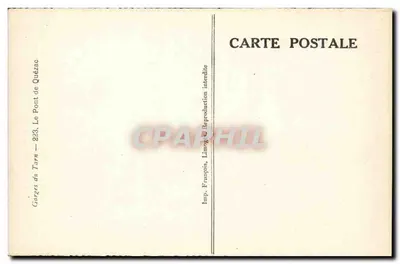 Gorges do Tarn — O Ponte — 228 — Imp. François, Limoges — Verso