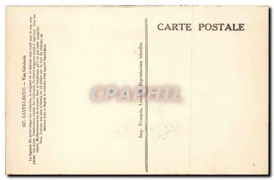 Castelbouc — Vista Geral — Imp. François, Lino — Verso