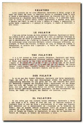 Rzym — Il Palatino — widok z ruin antycznych — wydawca nieodczytelny — Rewers