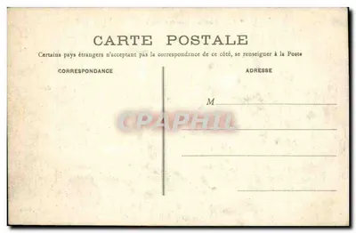 Paryż - Rue de Castiglione — widok ulicy z samochodami i pieszymi — E.R., Paryż, nr 15 — Rewers