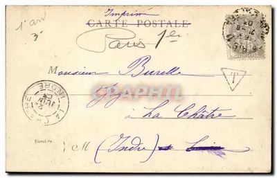 Paris — A Rue de Rivoli — Imprensa Parisiense — Verso