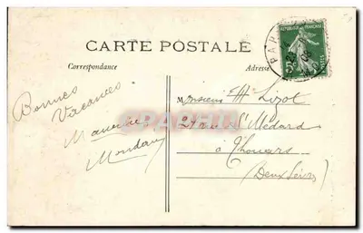 PARIS — Jardim das Plantas — Os Gorilas — J.H. n° 867 — Verso