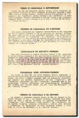 Rzym — Terme di Caracalla — Ruiny termów cesarskich — Rewers
