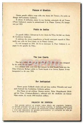 Rzym — Palazzo di Giustizia — wydawca i numer seryjny nieczytelne — Rewers