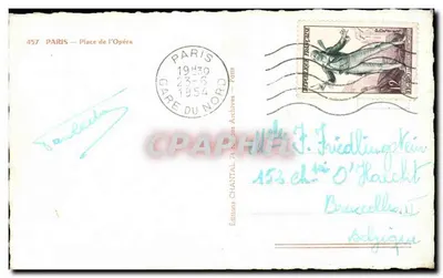 Plac Opery — Paryż — Wydawnictwo Chantal n°457 — Rewers