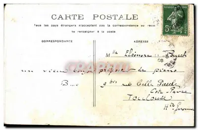 PARIS - Paleis van de Legioen van Eer — architectonische weergave — uitgever niet geïdentificeerd — Achterkant