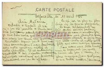 Paryż — Wieża św. Jakuba i ulica Rivoli — C. M. n°254 — Rewers