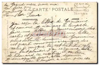 Parigi - La Stazione d'Orsay e la Senna — J.C. 532 — Verso